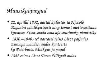 Ferenc Lizst #7