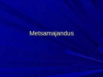 Metsamajandus