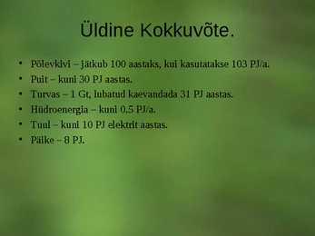 Loodusvarade ammendamine #7