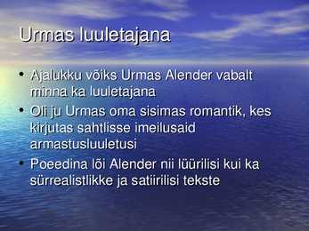 Urmas Alender #13
