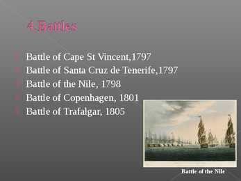 Horatio Nelson #9