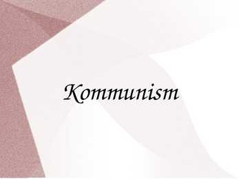 Kommunism