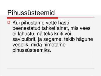 Pihussüsteemid #4