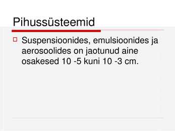 Pihussüsteemid #6