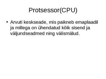 Fakte arvuti kohta #10