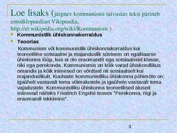 Kommunism #3