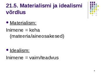 Materialism #9