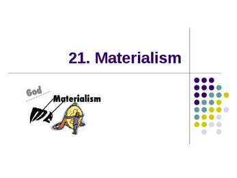 Materialism