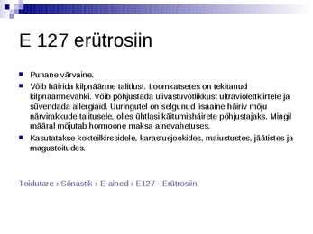 Taimsed toiduvärvid #5