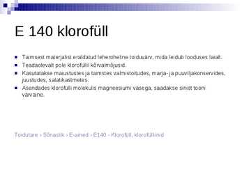 Taimsed toiduvärvid #6