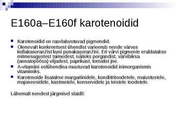 Taimsed toiduvärvid #8