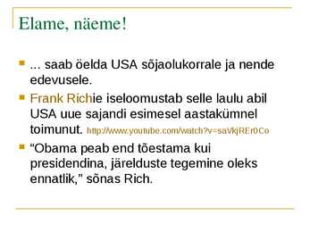 USA probleemid #14