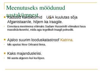 USA probleemid #3