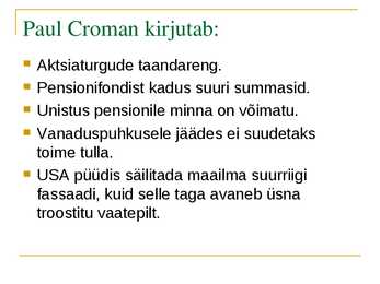 USA probleemid #6