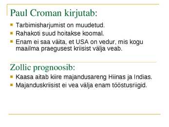 USA probleemid #7