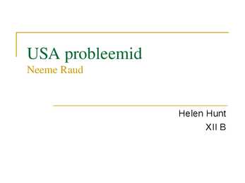 USA probleemid
