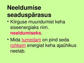 Dermodünaamika #13