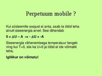 Dermodünaamika #15