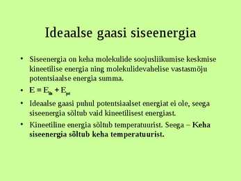 Dermodünaamika #16