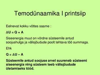Dermodünaamika #18