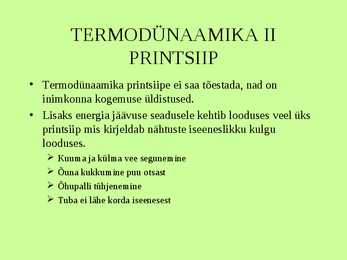Dermodünaamika #28