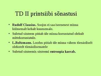 Dermodünaamika #29