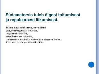 Toitumine ja liikumine #2