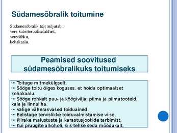 Toitumine ja liikumine #3