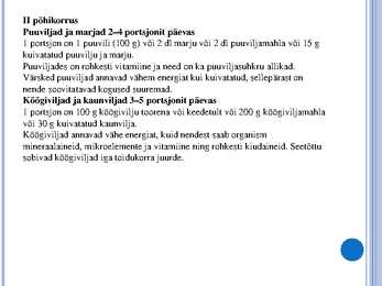 Toitumine ja liikumine #5