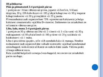 Toitumine ja liikumine #6