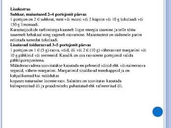Toitumine ja liikumine #7
