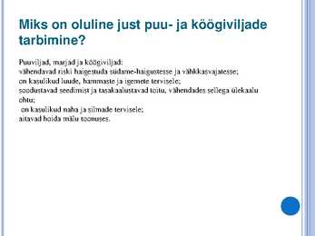 Toitumine ja liikumine #8