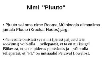Pluuto #3