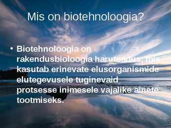 Rakendusbioloogia #18