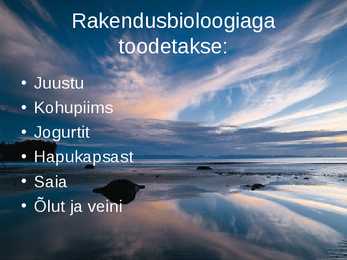 Rakendusbioloogia #4