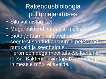 Rakendusbioloogia #8