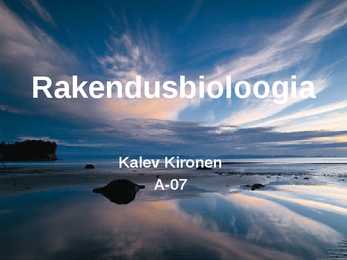 Rakendusbioloogia
