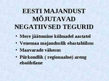 MAJANDUSE ALUSED #19