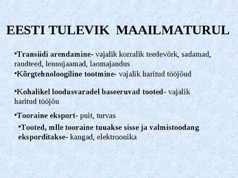 MAJANDUSE ALUSED #20