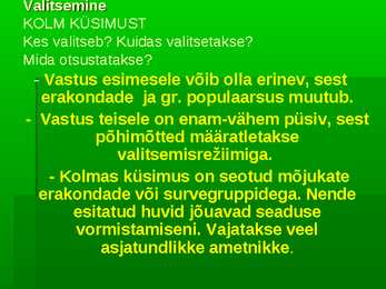 Valitsemine ja avalik haldus #2