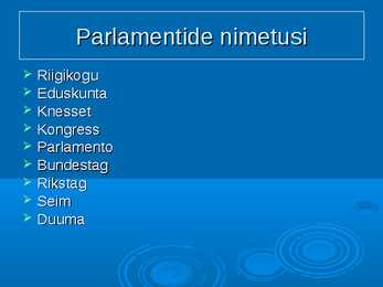 Valitsemine ja avalik haldus #11