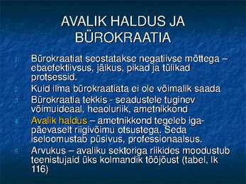 Valitsemine ja avalik haldus #23
