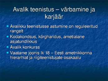 Valitsemine ja avalik haldus #28