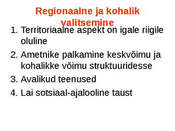 Valitsemine ja avalik haldus #34