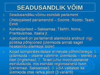 Valitsemine ja avalik haldus #10