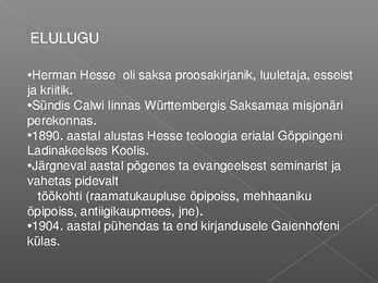 Herman Hesse #3