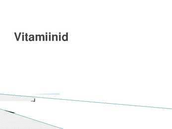 Esitlus vitamiinidest