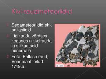 Meteoriidid - Powerpoint #11