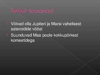 Meteoriidid - Powerpoint #3