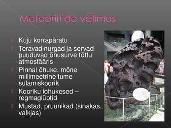 Meteoriidid - Powerpoint #4